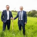 Andrew Wightman, Pre-Construction Director, Vital Energi (left) and Andy Schofield, Vice-Chancellor,