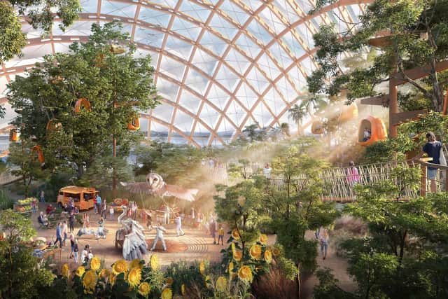 Inside the proposed Eden Project Morecambe.