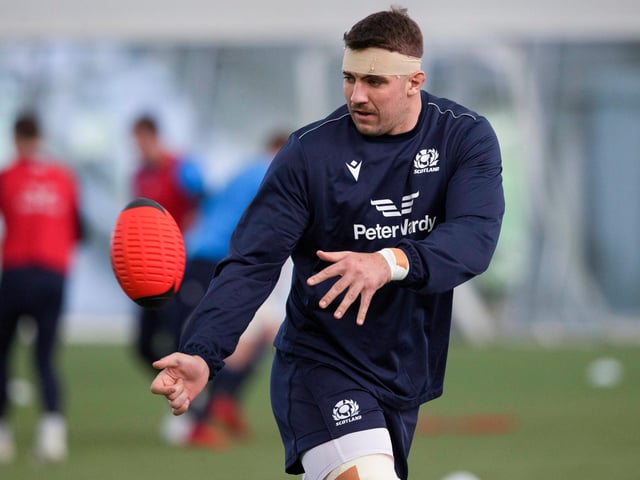 Shifts from the back row to the second row to replace the injured Jonny Gray.