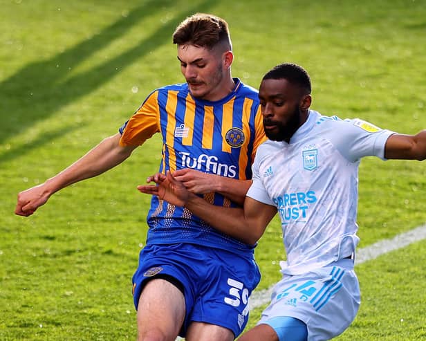 Tom Bloxham has joined Morecambe on loan from Shrewsbury Town Picture: Naomi Baker/Getty Images