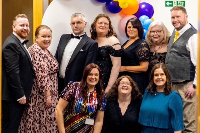 Staff from Lakeland, who have supported CancerCare for over 30 years at the 40th anniversary ball.