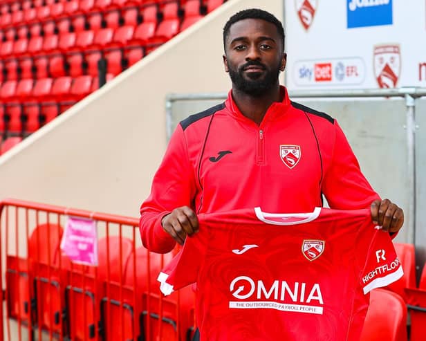 Jordy Hiwula has signed a short-term deal with Morecambe Picture: Morecambe FC
