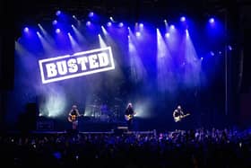 Busted perform at the Highest Point Festival at Williamson Park in Lancaster.