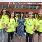 Lecturer Alice Roberts from the University of Sunderland joins medical students Emma Ratcliffe, Rosie Harris, Ella Gregory, Holly Diamond, Philippa Halse and Megan De-Alker ahead of their half marathon run to help raise money for the North West Air Ambulance. Picture: DAVID WOOD