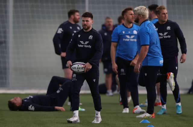 The Scotland squad are preparing for the Six Nations match against France.