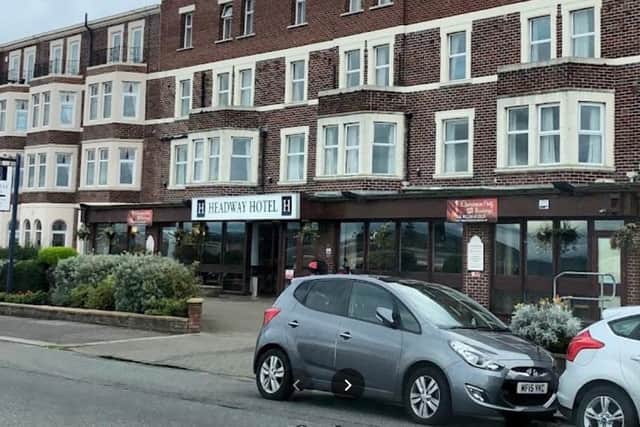 Morecambe's Headway Hotel is up for sale after being standing empty for three years. Picture by Google Street View.