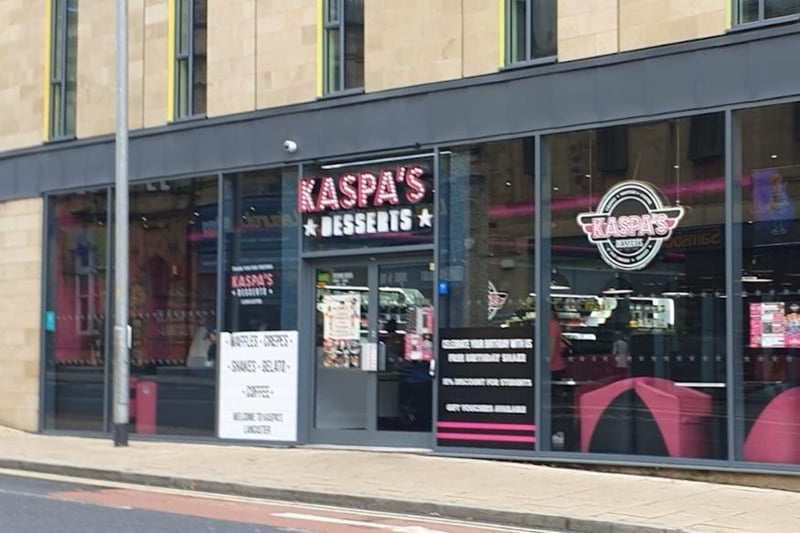Kaspa's Lancaster is part of a chain of new dessert houses offering the world's favourite hot and cold desserts - including great ice creams - under one roof. The emphasis is on high quality desserts, good customer service and an "overall amazing dining experience" for customers. Find them at 112 Penny Street near The Toll House Inn.