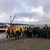 Emergency services including NWAS, RNLI, Police dive team and Mountain Rescue joined forces in Morecambe for a training day.