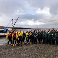 Emergency services join forces in Morecambe for training day