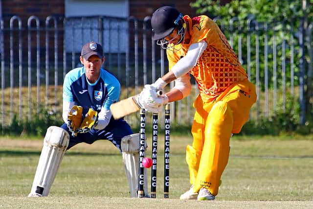 Morecambe CC's Shane Burton made 18 and took one wicket in their defeat on Thursday Picture: Tony North
