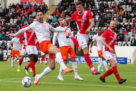 Ryan Delaney scored his first goal for Morecambe