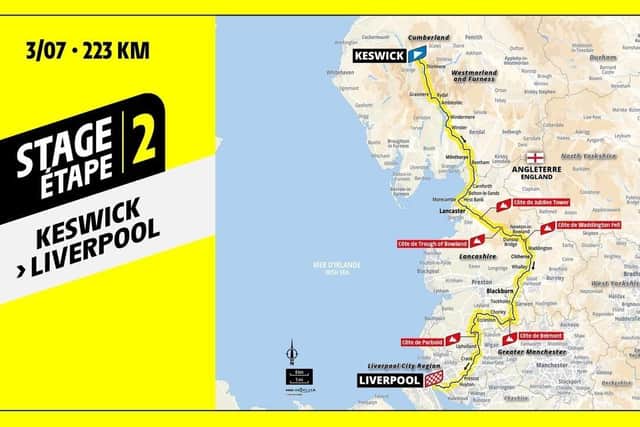 Stage 2 of the Tour de France, Keswick to Liverpool.