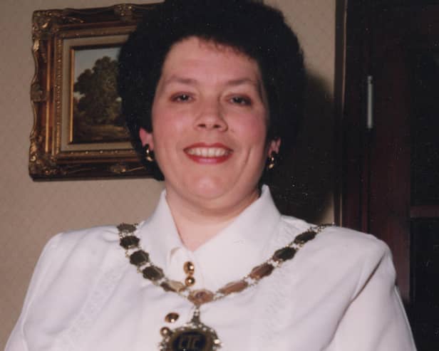 Judith Jones as Town Mayor of Carnforth.