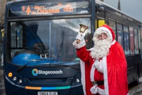 Last year’s Santa Buses saw £1,200 donated to worthwhile causes supporting people in need. Photo: Sheenah Alcock