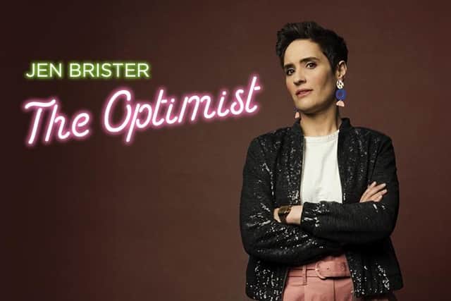 Comedian Jen Brister returns to The Dukes with her tour, 'The Optimist'.