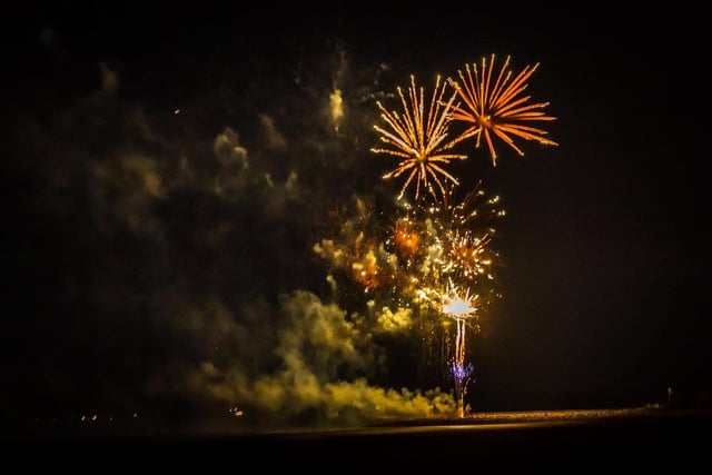 Fireworks at the event in Morecambe at the weekend. Picture by David Billinge.