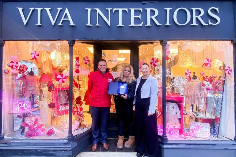 Viva Interiors are this year's winners of Lancaster’s 2023 Best Festive Window Competition.