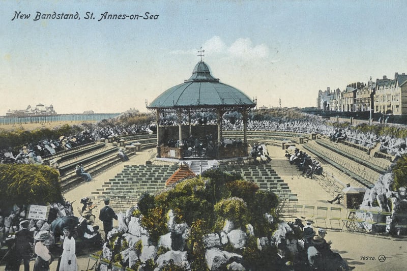 New Bandstand. Nigel Temple postcard collection PC08742 (Image date range 1900-1920)
