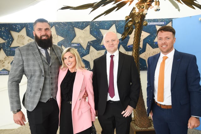 Lancashire Entrepreneurs Lunch at Blackpool Pleasure Beach. Pictured are Matt and Lynsey Postlethwaite with Adam Hudson and Danny Jones.