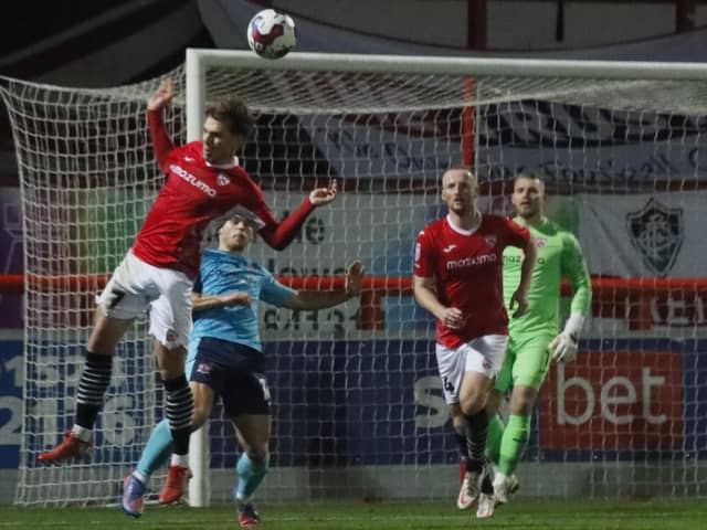 Morecambe and Exeter City drew 1-1 at the Mazuma Stadium in December Picture: Ian Lyon