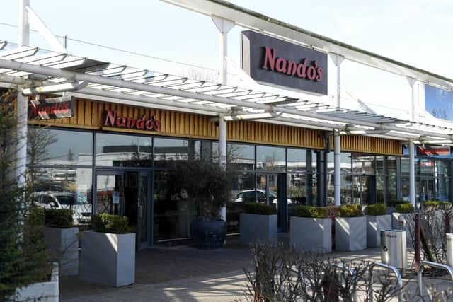 Nando's, pictured here at Deepdale Retail Park, is due to open in Lancaster this summer.