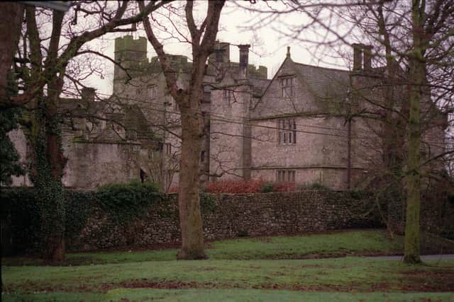The reportedly haunted Borwick Hall at Borwick, Carnforth,