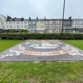 The Morecambe mosaic which was reinstalled near Morecambe lifeboat station in September 2022. Picture by Michelle Blade.