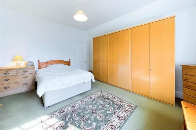 One of the bedrooms at the property on Aldcliffe, Lancaster.
