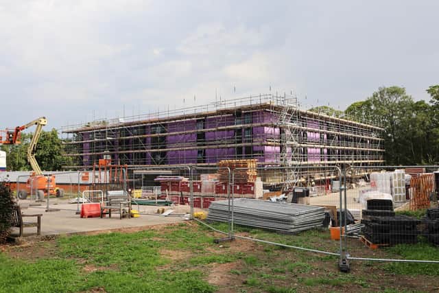The new Bowgreave Rise Care Home under construction last month.