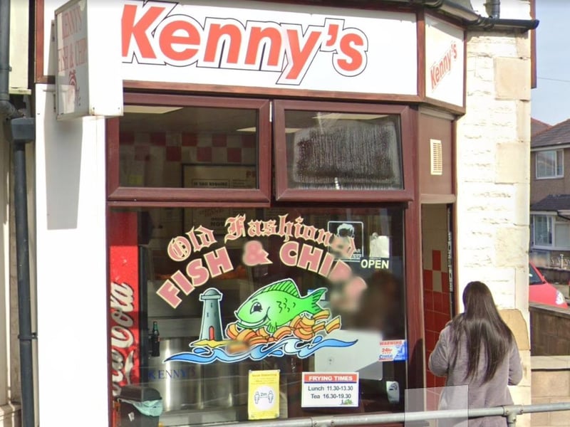 Kenny's fish and chip shop on South Grove has a rating of 4.7 out of 5 from 283 reviews.