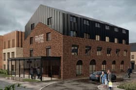 An artist's impression of the student flats plan for the former St George's Pump House, Lancaster.