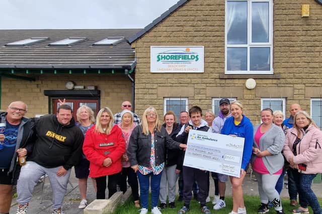 Shorefields Caravan Park raised £1,600 to support the North West Air Ambulance.