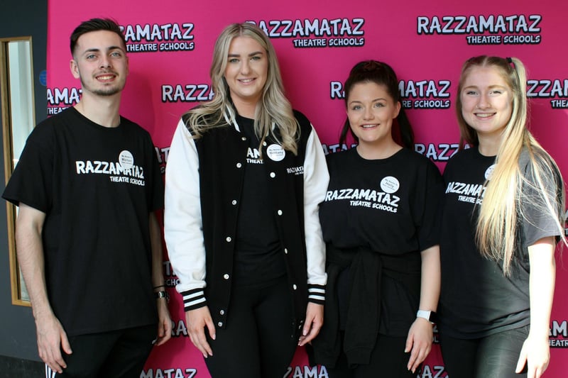 The Lancaster Razzamataz team, Michael (left), Brittany, Holly and Ellie.