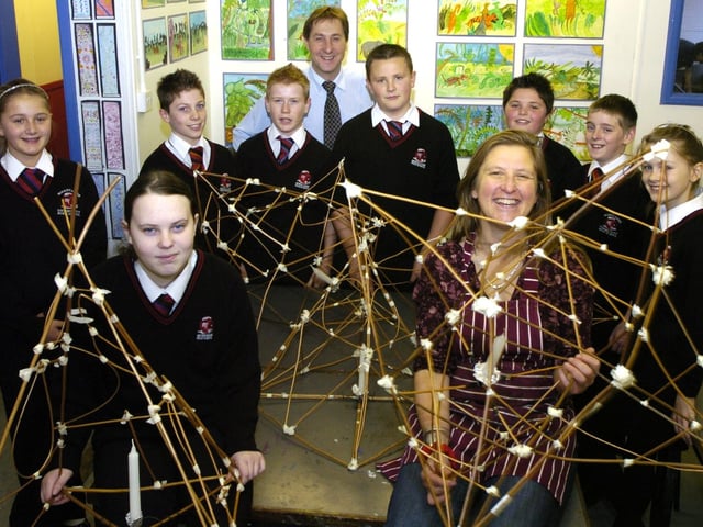 A lantern making workshop at Morecambe High School.