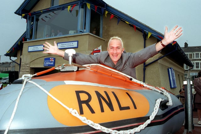 Granada TV presenter Paul Crone opened the new lifeboat station at Morecambe.