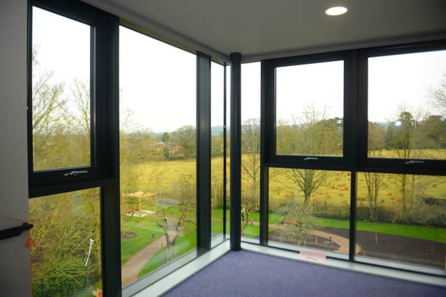A view from one of the windows at the new care home at Bowgreave Rise in Garstang.