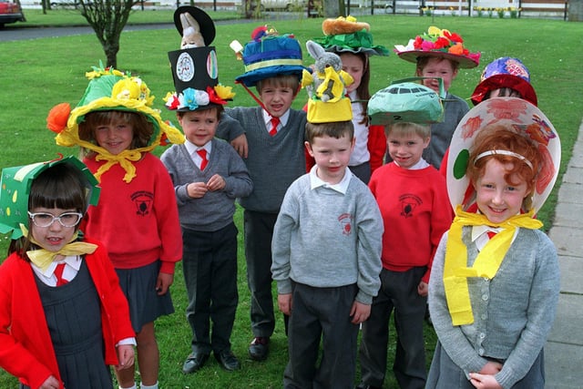 Easter bonnets at Garstang County Primary school