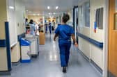 A general view of staff on a NHS hospital ward. PIC: PA