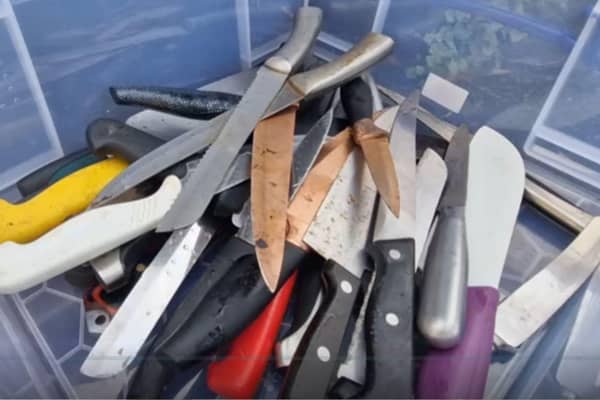 Knives seized in crackdown