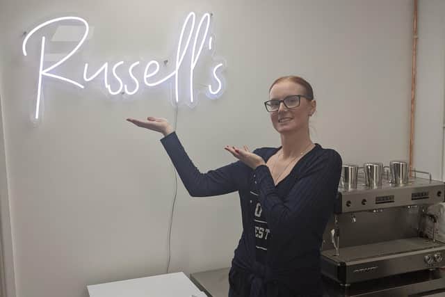 Rebecca Russell in her shop.