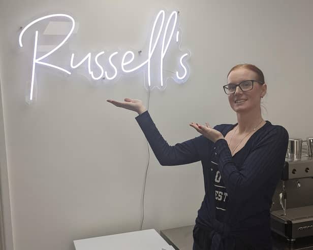 Rebecca Russell in her shop.