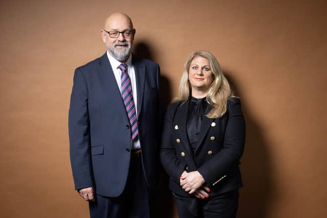 Vincents Solicitors directors Mark Mosley and Mary Lowe.