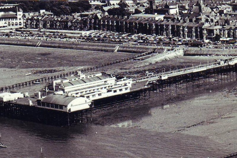 An aerial picture showing Morecambe Central Pier. Dated September 12 1970.