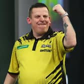 Dave Chisnall defeated Daryl Gurney in the last 16 of the Paddy Power World Darts Championship at Alexandra Palace Picture: Kieran Cleeves/PDC