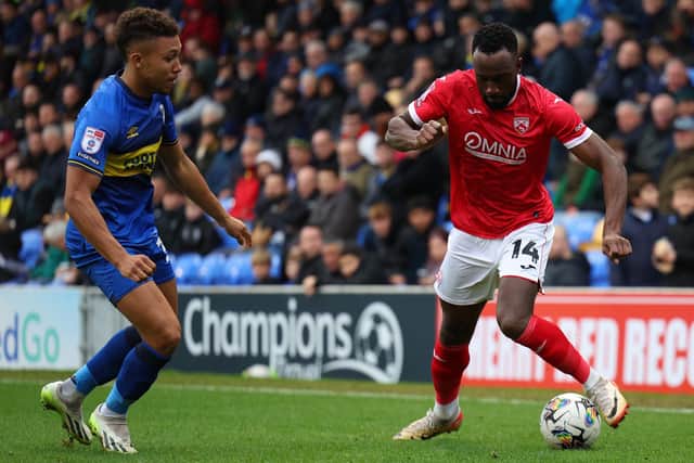 Jordan Slew was Morecambe's matchwinner against Crawley Town Picture: Andrew Redington/Getty Images