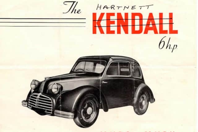 Cover of 1940s Brochure for the Kendall Car.