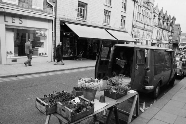 A stall on Church Street's outdoor market in the Seventies.