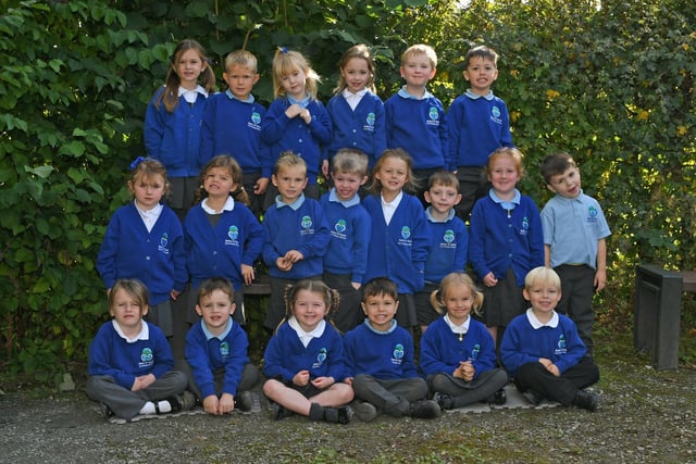 School starters from the Rainbow class.