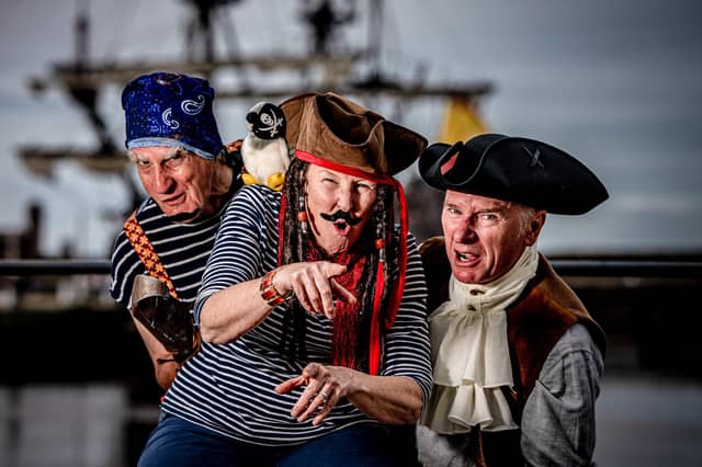 Daft and entertaining show The Mystery of the Pirate Lagoon comes to Lancaster’s The Gregson in November. Photo: Tom Kay.