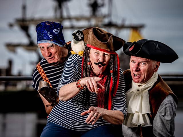 Daft and entertaining show The Mystery of the Pirate Lagoon comes to Lancaster’s The Gregson in November. Photo: Tom Kay.